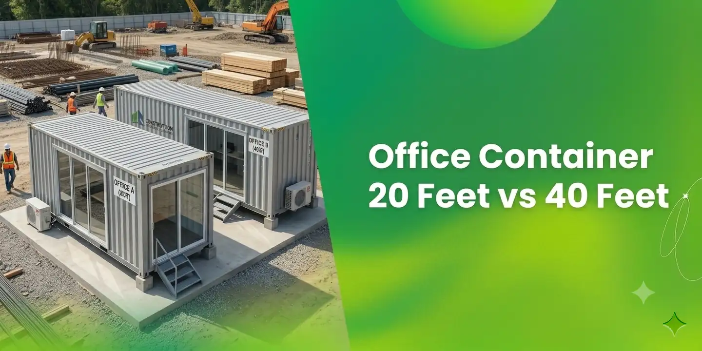Office Container 20 feet vs 40 feet