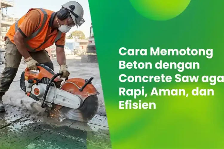 Cara Memotong Beton Concrete