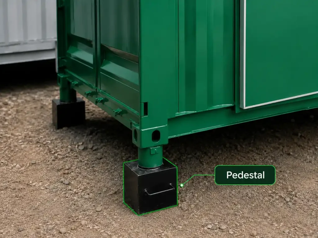 Pedestal Container